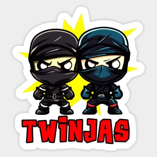 Twinjas Ninja Twins Siblings Twin Boys Sticker